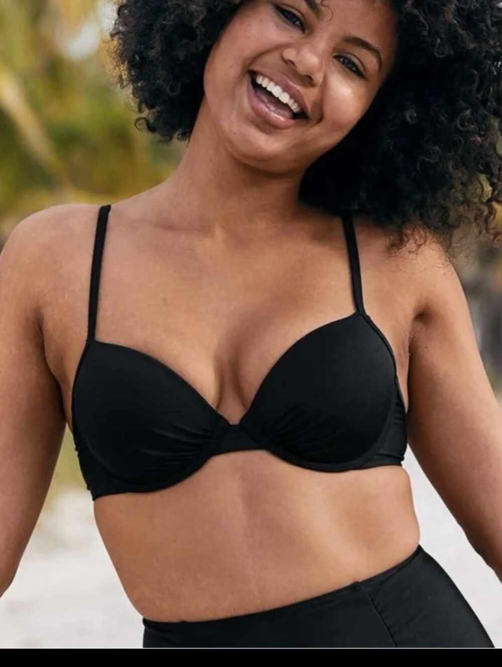 Aerie Black Underwire Bikini Top